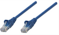 Intellinet IEC-C6-BL-7, Network Cable, Cat6, UTP, RJ45 Male / RJ45 Male, 2.0 m (7 ft.), Blue, Part# 342599