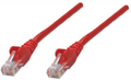 Intellinet IEC-C6-RD-7, Network Cable, Cat6, UTP, RJ45 Male / RJ45 Male, 2.0 m (7 ft.), Red, Part# 342162