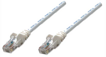 Intellinet IEC-C6-WT-7, Network Cable, Cat6, UTP, RJ45 Male / RJ45 Male, 2.0 m (7 ft.), White, Part# 341967