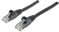 Intellinet IEC-C6-BK-10, Network Cable, Cat6, UTP, RJ45 Male / RJ45 Male, 3.0 m (10 ft.), Black, Part# 342070