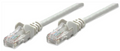 Intellinet IEC-C6-GY-10, Network Cable, Cat6, UTP, RJ45 Male / RJ45 Male, 3.0 m (10 ft.), Gray, Part# 334129