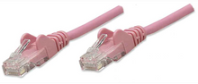 Intellinet IEC-C6-PNK-10, Network Cable, Cat6, UTP, RJ45 Male / RJ45 Male, 3.0 m (10 ft.), Pink, Part# 392792