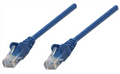Intellinet IEC-C6-BL-14, Network Cable, Cat6, UTP, RJ45 Male / RJ45 Male, 5.0 m (14 ft.), Blue, Part# 343305