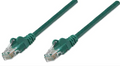 Intellinet IEC-C6-GR-14, Network Cable, Cat6, UTP, RJ45 Male / RJ45 Male, 5.0 m (14 ft.), Green, Part# 343718