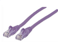 Intellinet IEC-C6-PRP-14, Network Cable, Cat6, UTP, RJ45 Male / RJ45 Male, 5.0 m (14 ft.), Purple, Part# 393164