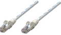 Intellinet IEC-C6-WT-14, Network Cable, Cat6, UTP, RJ45 Male / RJ45 Male, 5.0 m (14 ft.), White, Part# 343732