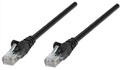 Intellinet IEC-C6-BK-25, Network Cable, Cat6, UTP, RJ45 Male / RJ45 Male, 7.5 m (25 ft.), Black, Part# 342094