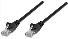 Intellinet IEC-C6-BK-25, Network Cable, Cat6, UTP, RJ45 Male / RJ45 Male, 7.5 m (25 ft.), Black, Part# 342094
