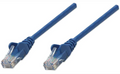 Intellinet IEC-C6-BL-25, Network Cable, Cat6, UTP, RJ45 Male / RJ45 Male, 7.5 m (25 ft.), Blue, Part# 342629