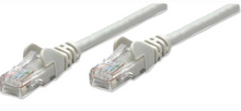 Intellinet IEC-C6-GY-25, Network Cable, Cat6, UTP, RJ45 Male / RJ45 Male, 7.5 m (25 ft.), Gray, Part# 336758