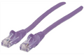 INTELLINET IEC-C6-PRP-25, Network Cable, Cat6, UTP 25 ft. (7.5 m), Purple, Stock# 393171