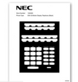 NEC DESI LBLS - DSX 34B (BK) 20/PK, 34-Key Phone Labels (Black) , Part# 1093083  