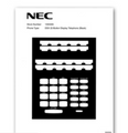 NEC DESI LBLS - DSX 22B (BK) 20/PK, 22-Key Phone Labels (Black), Part# 1093085