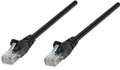 INTELLINET 342124 Network Cable, Cat6, UTP 100 ft. (30.0 m), Black, Stock# 342124