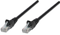 INTELLINET Network Cable, Cat6, UTP 100 ft. (30.0 m), Black, Stock# 342124