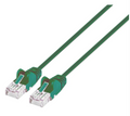 Intellinet IEC-C6-GR-1-SLIM, Cat6 UTP Slim Network Patch Cable, 100% Copper, RJ45 Male to RJ45 Male, 1.0 ft. (0.5 m), Green, Part# 743402