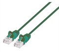 Intellinet IEC-C6-GR-5-SLIM, Cat6 UTP Slim Network Patch Cable, 100% Copper, RJ45 Male to RJ45 Male, 5 ft. (1.5 m), Green, Part# 743426