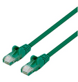 Intellinet IEC-C6-GR-7-SLIM, Cat6 UTP Slim Network Patch Cable, 100% Copper, RJ45 Male to RJ45 Male, 7 ft. (2 m), Green, Part# 743433