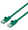 Intellinet IEC-C6-GR-7-SLIM, Cat6 UTP Slim Network Patch Cable, 100% Copper, RJ45 Male to RJ45 Male, 7 ft. (2 m), Green, Part# 743433