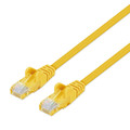 Intellinet IEC-C6-YLW-7-SLIM, Cat6 UTP Slim Network Patch Cable, 100% Copper, RJ45 Male to RJ45 Male, 7 ft. (2 m), Yellow, Part# 743488
