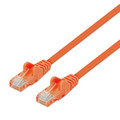 Intellinet IEC-C6-OR-7-SLIM, Cat6 UTP Slim Network Patch Cable, 100% Copper, RJ45 Male to RJ45 Male, 7 ft. (2 m), Orange, Part# 743587