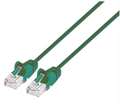 Intellinet IEC-C6-GR-14-SLIM, Cat6 UTP Slim Network Patch Cable, 100% Copper, RJ45 Male to RJ45 Male, 14 ft. (5 m), Green, Part# 744126