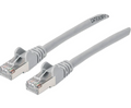 Intellinet IEC-C6AS-GY-5, Cat6a S/FTP Patch Cable, 5 ft., Gray, Copper, 26 AWG, RJ45, 50 Micron Connectors, Part# 743143