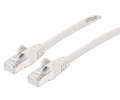 Intellinet IEC-C6AS-WT-5, Cat6a S/FTP Patch Cable, 5 ft., White, Copper, 26 AWG, RJ45, 50 Micron Connectors, Part# 743211