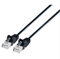 Intellinet IEC-C6A-BK-5-SLIM, Cat6a UTP Slim Network Patch Cable, Copper, 30 AWG, RJ45, 5ft (1.5m), Black, Part# 743914
