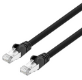 Intellinet IEC-C8AS-BK-1, Cat8.1 S/FTP Network Patch Cable, 1 ft., Black, 40G, 2 GHz, 100% Copper, 24 AWG, RJ45, Stranded, Snag-free, Gold-plated Contacts, Part# 743044