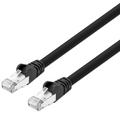 Intellinet IEC-C8AS-BK-3, Cat8.1 S/FTP Network Patch Cable, 3 ft., Black, 40G, 2 GHz, 100% Copper, 24 AWG, RJ45, Stranded, Snag-free, Gold-plated Contacts, Part# 743051