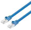 Intellinet IEC-C8AS-BL-5, Cat8.1 S/FTP Network Patch Cable, 5 ft., Blue, 40G, 2 GHz, 100% Copper, 24 AWG, RJ45, Stranded, Snag-free, Gold-plated Contacts, Part# 742986