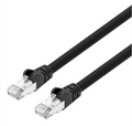 Intellinet IEC-C8AS-BK-7, Cat8.1 S/FTP Network Patch Cable, 7 ft., Black, 40G, 2 GHz, 100% Copper, 24 AWG, RJ45, Stranded, Snag-free, Gold-plated Contacts, Part# 743075