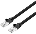 Intellinet IEC-C8AS-BK-14, Cat8.1 S/FTP Network Patch Cable, 14 ft., Black, 40G, 2 GHz, 100% Copper, 24 AWG, RJ45, Stranded, Snag-free, Gold-plated Contacts, Part# 743099
