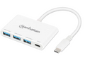 Manhattan 3-Port USB 3.0 Type-C Hub with Power Delivery, Part# 168434