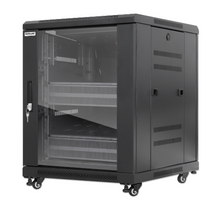 Intellinet INC-FSPRO-24X24-12U,  Pro Line Network Cabinet with Integrated Fans, 12U, Part# 716215