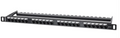 INTELLINET Cat6 24-Port Patch Panel, 0.5U, Part# 721073