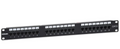 INTELLINET Cat6 24-Port Patch Panel with LEDs, 1U, IPP-19C624-1U-LED, Part# 721080