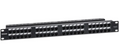 INTELLINET Cat6 48-Port Patch Panel, 1U, IPP-19C648-1U, Part# 721066