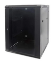 Intellinet 20 in. Double Section Wallmount Cabinet, 12U, Double Section, Assembled, Black, Part# 716277