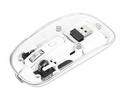 Manhattan Transparent Wireless Optical USB Mouse, Part# 190275