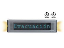 Valcom IP Text Sign with Speaker and Flashers, 7-Color, 20-Inch Wide, Metallic, Part# VL520M-F-FC
