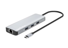 Manhattan USB-C PD 9-in-1 HDMI 4K Docking Station / Multiport Hub, Part# 190435