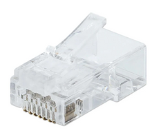 INTELLINET Cat6A UTP EZ plug, 3 prong modular plug 15uin. 100pcs/jar, Part# 791359