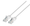 Intellinet Cat6a UTP Slim Network Patch Cable, Copper, 30 AWG, RJ45, .5ft (.15m), White, Part# 745789