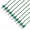 Intellinet IEC-C6-GR-1.5-SLIM-10P, Cat6 U/UTP Slim Network Patch Cable, 1.5 ft., Green, 10-Pack, Part# 744201