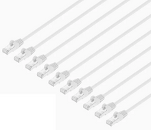 Intellinet IEC-C8-WT-0.5-SLIM-10P, Cat8.1 U/FTP Slim Network Patch Cable, 0.5 ft., White, 10-Pack, Part# 744997