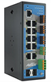 AETEK D62-084-30-DC, Industrial L2 Managed PRO 8-Port Gigabit PoE+ Switch with 12V/24VDC Output, Digital Input/Output, 12-48VDC Input, Part# 643591