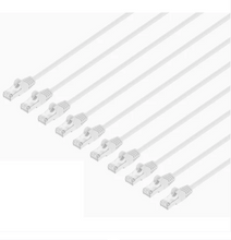 Intellinet IEC-C8-WT-3-SLIM-10P, Cat8.1 U/FTP Slim Network Patch Cable, 3 ft., White, 10-Pack, Part# 744881
