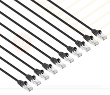 Intellinet IEC-C8-BK-10-SLIM-10P, Cat8.1 U/FTP Slim Network Patch Cable, 10 ft., Black, 10-Pack, Part# 743693